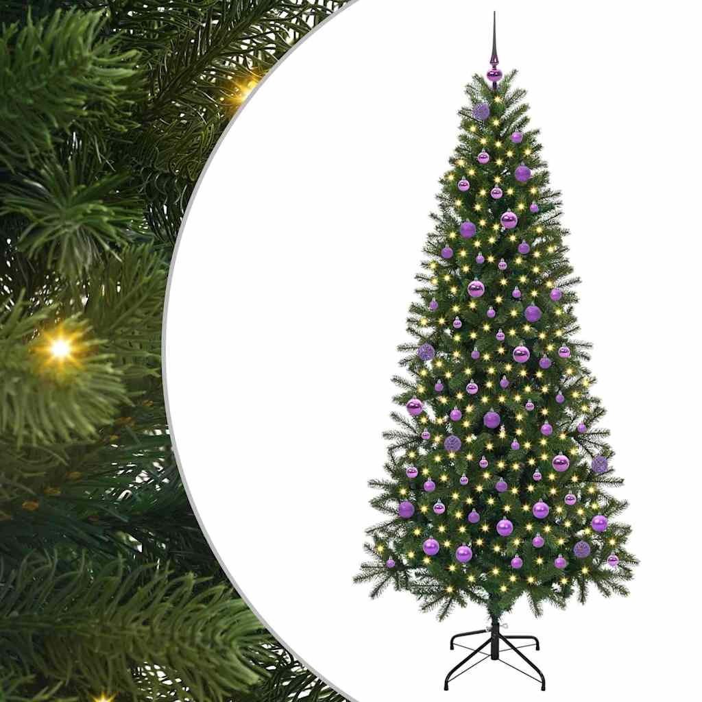 Sapin de Noël artificiel avec 300 LED Vert 210 cm PE et PVC - XIOS