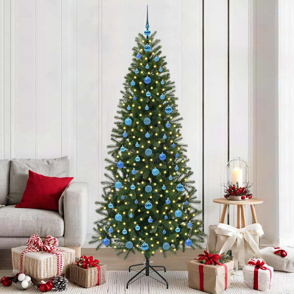 Sapin de Noël artificiel avec 300 LED Vert 210 cm PE et PVC - XIOS