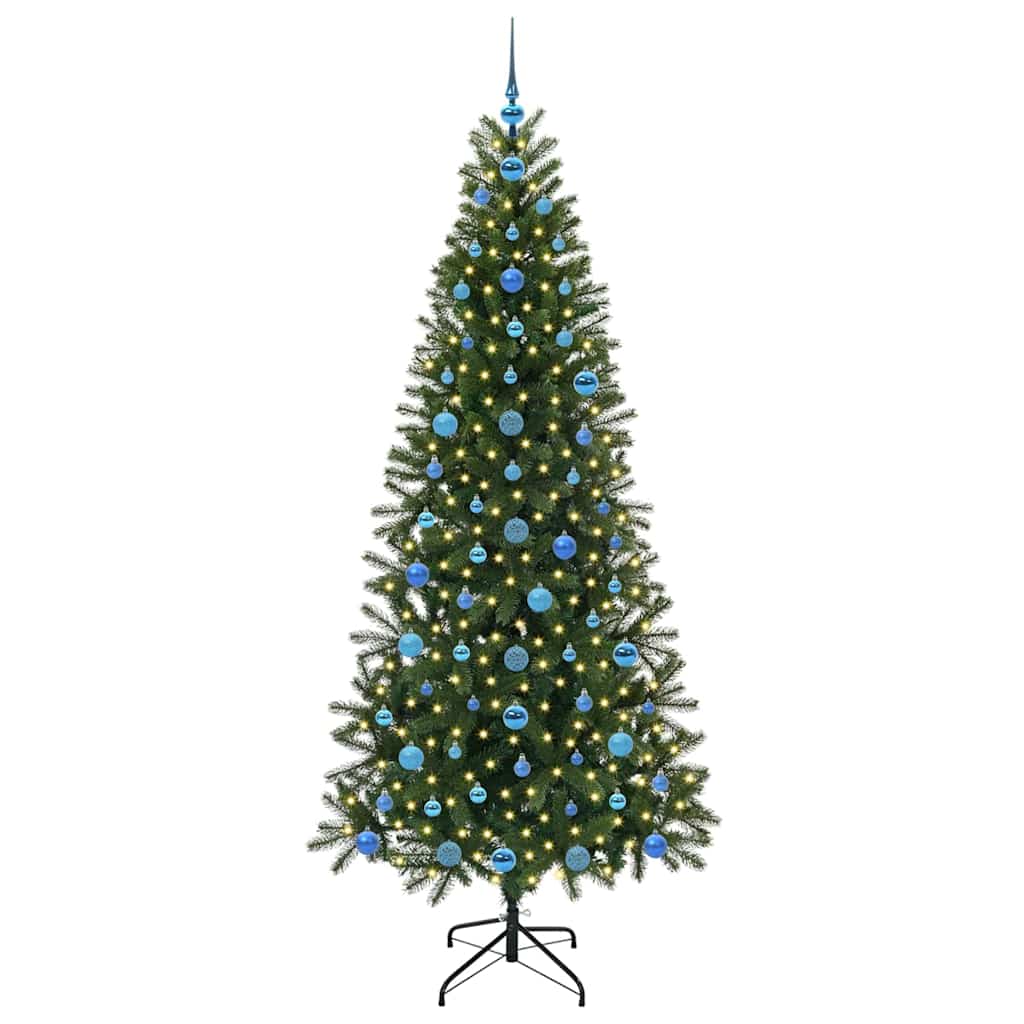 Sapin de Noël artificiel avec 300 LED Vert 210 cm PE et PVC - XIOS