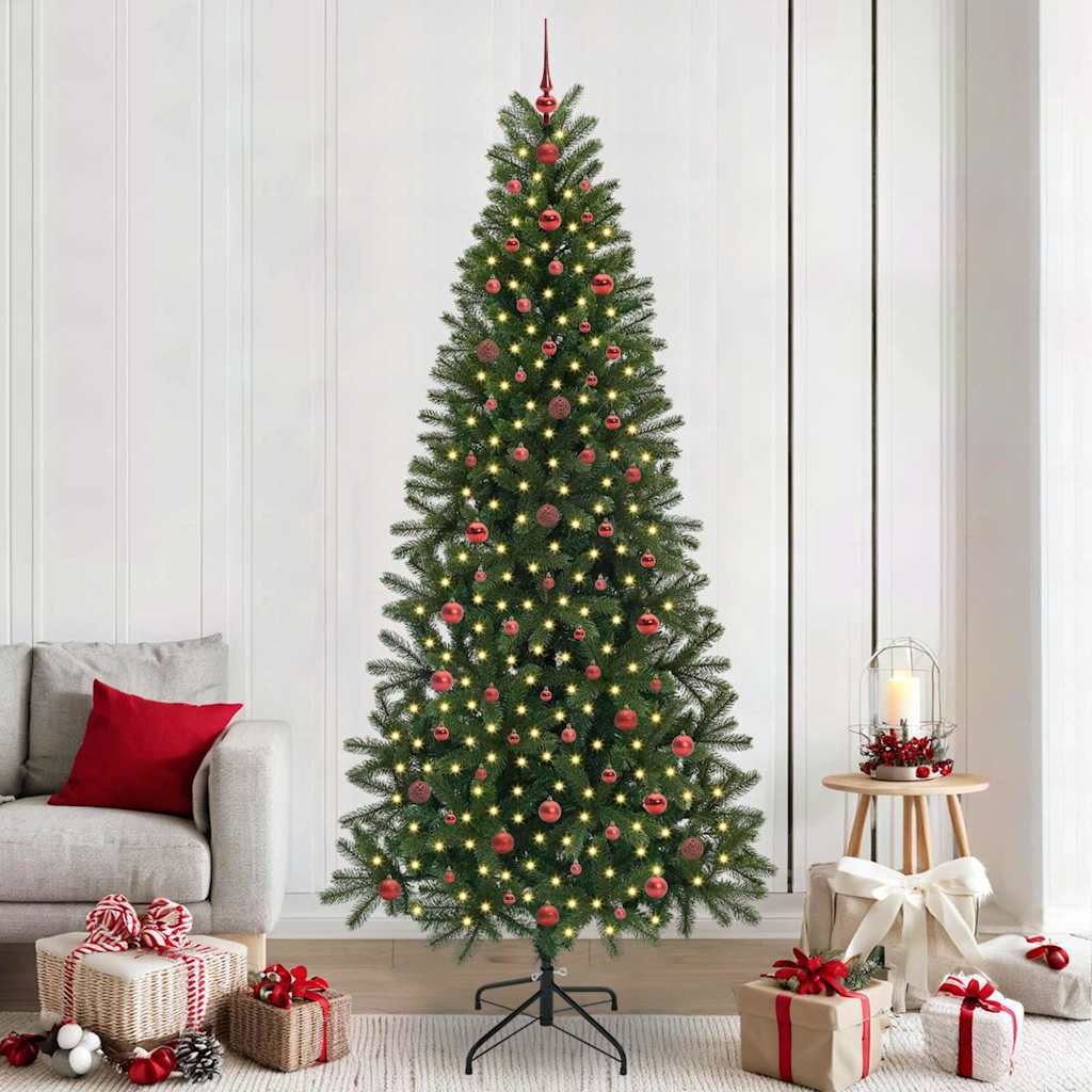 Sapin de Noël artificiel avec 300 LED Vert 240 cm PE et PVC - XIOS