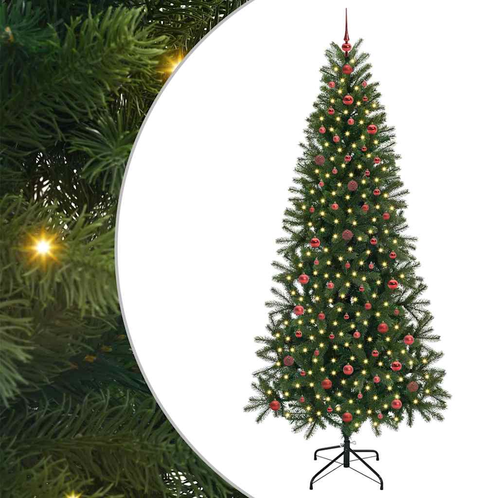 Sapin de Noël artificiel avec 300 LED Vert 240 cm PE et PVC - XIOS