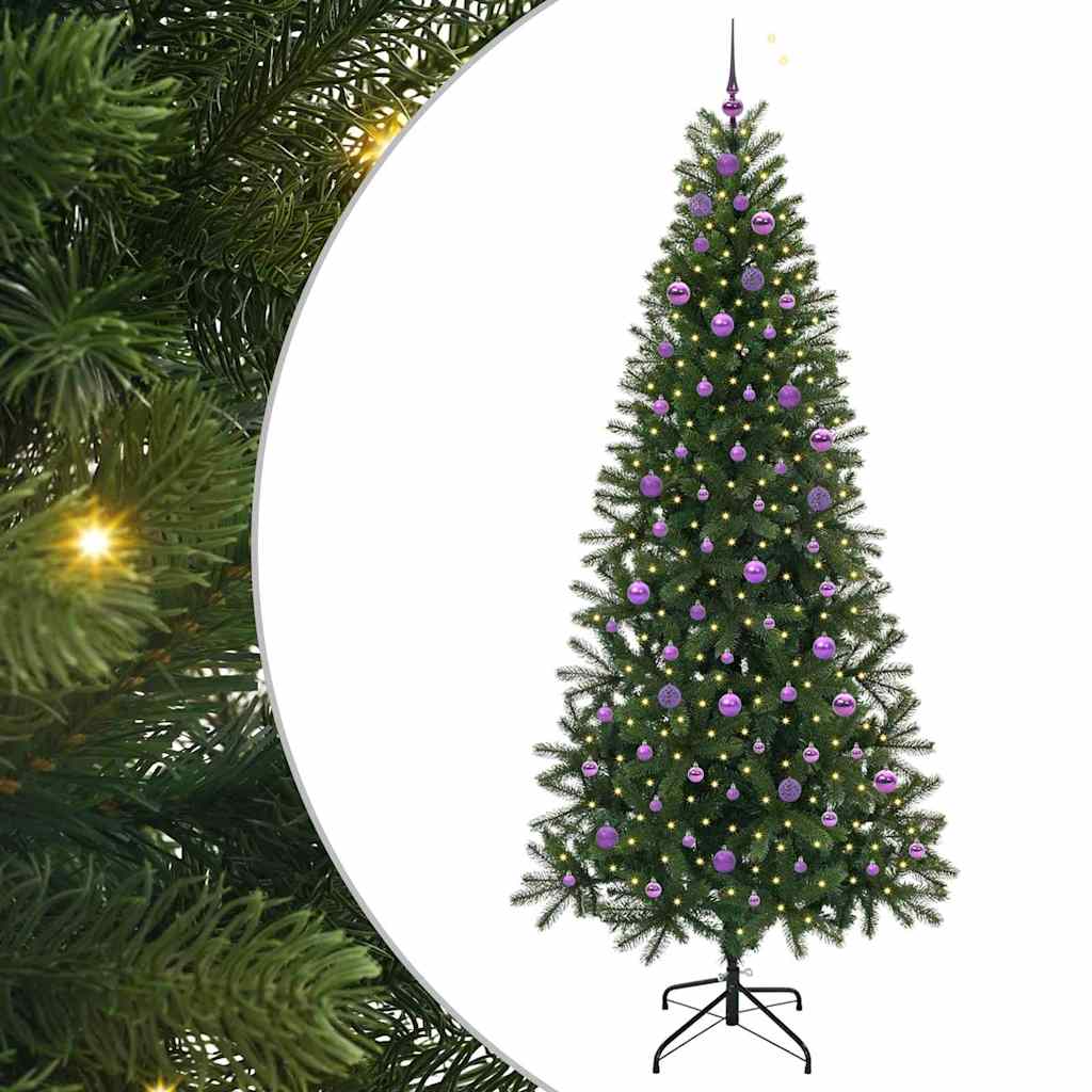 Sapin de Noël artificiel avec 300 LED Vert 240 cm PE et PVC - XIOS