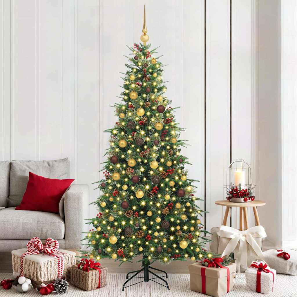 Sapin de Noël Artificiel à Branches Articulées Vert 210 cm