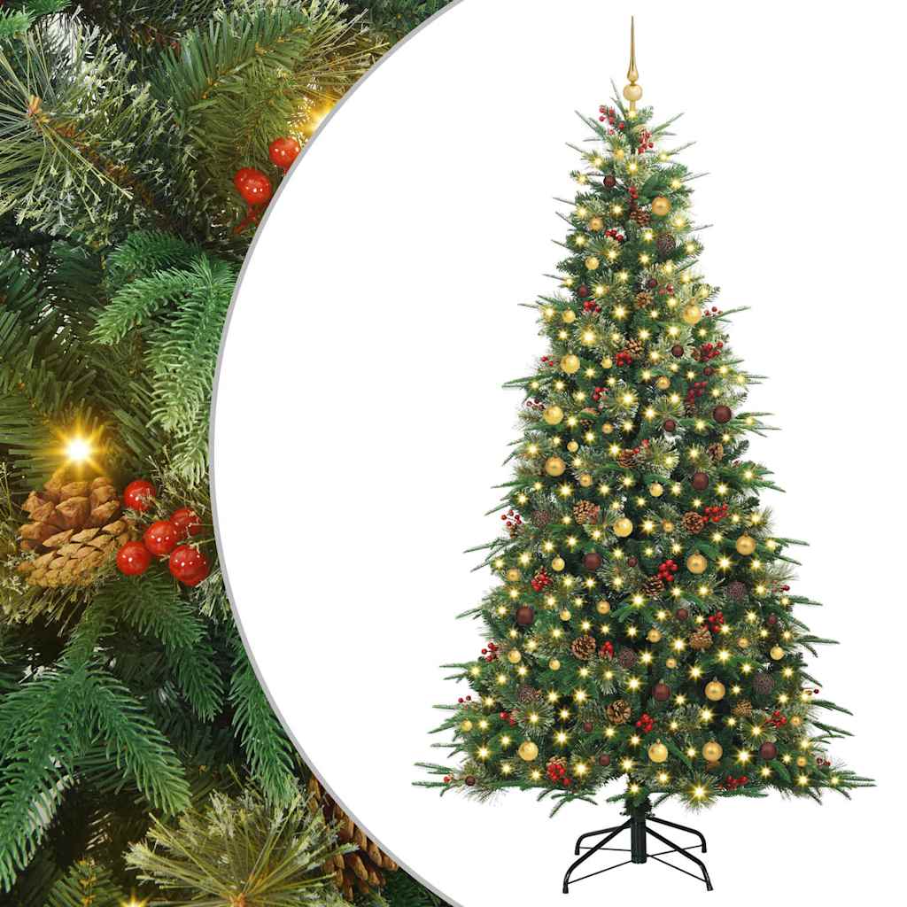 Sapin de Noël Artificiel à Branches Articulées Vert 240 cm