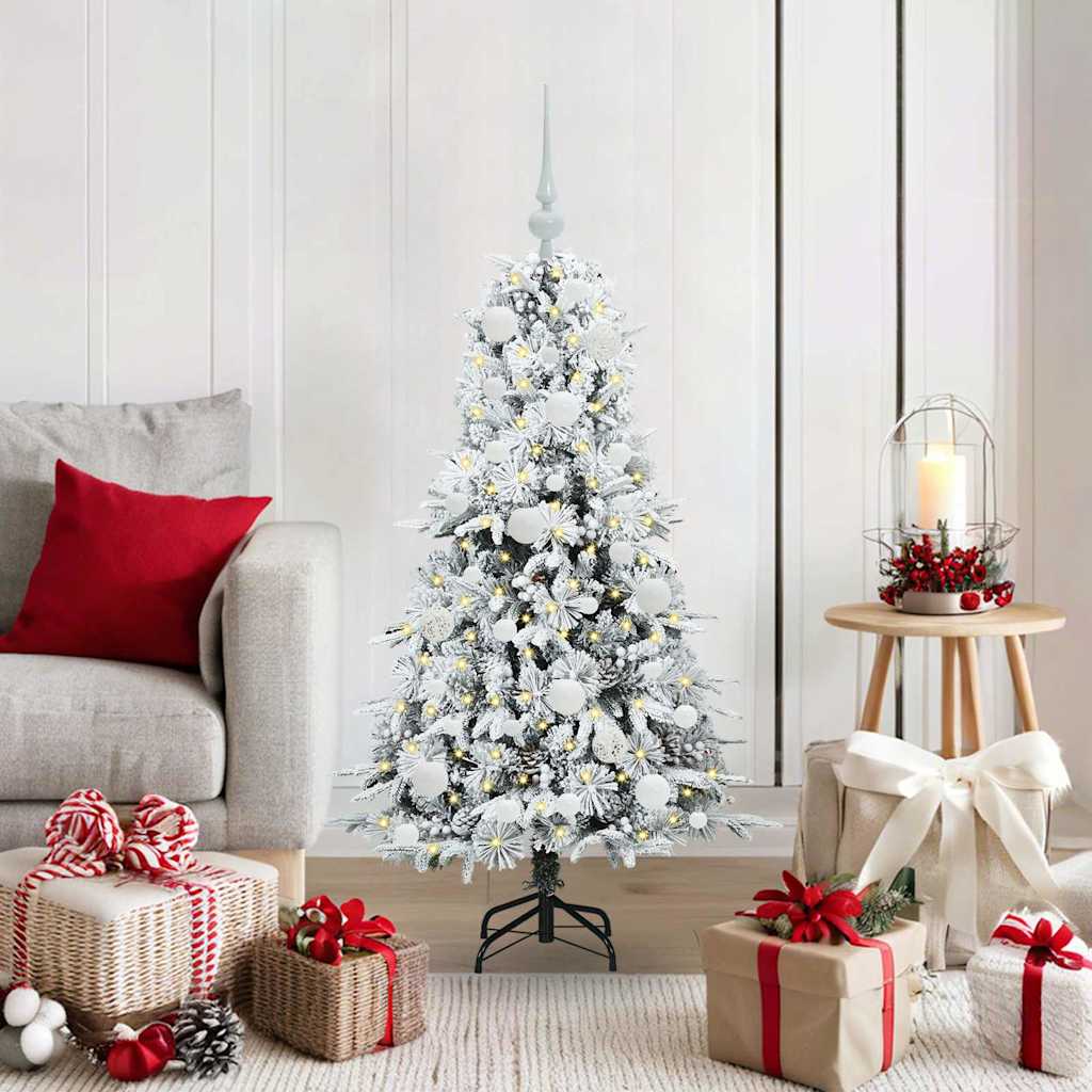Sapin de Noël Artificiel à Branches Articulées Blanc 120 cm - XIOS