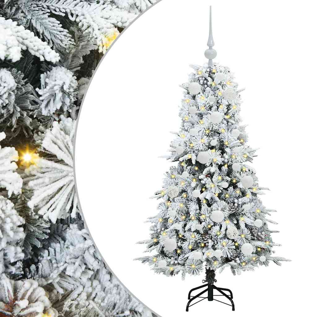 Sapin de Noël Artificiel à Branches Articulées Blanc 120 cm - XIOS