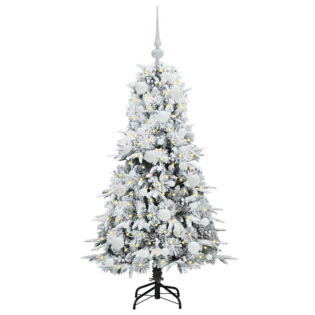 Sapin de Noël Artificiel à Branches Articulées Blanc 120 cm - XIOS