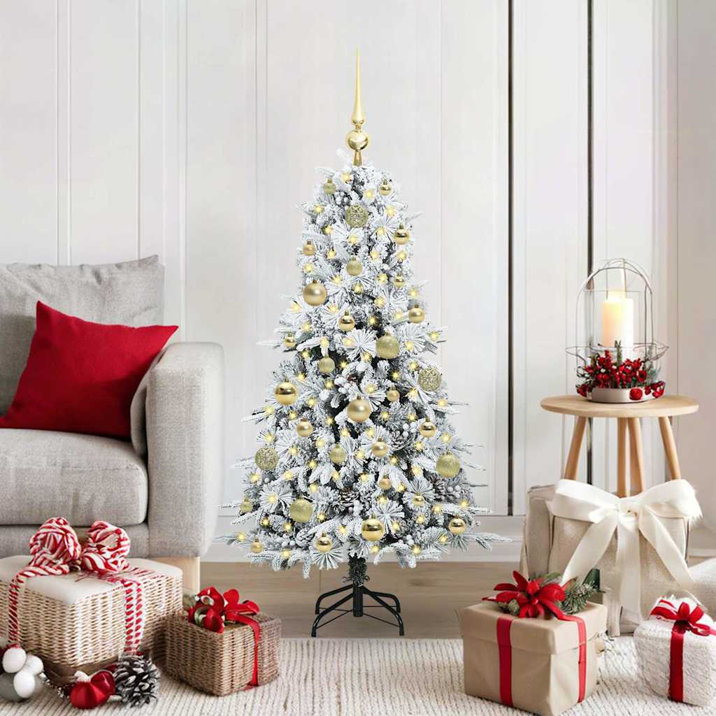 Sapin de Noël Artificiel à Branches Articulées Blanc 120 cm - XIOS