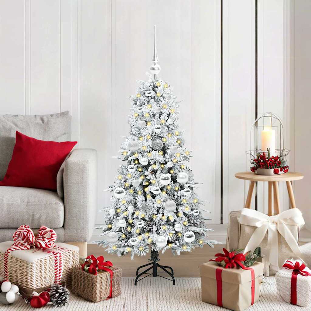 Sapin de Noël Artificiel à Branches Articulées Blanc 120 cm - XIOS