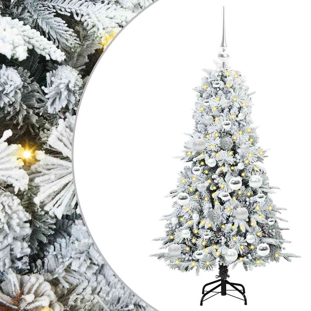 Sapin de Noël Artificiel à Branches Articulées Blanc 120 cm - XIOS