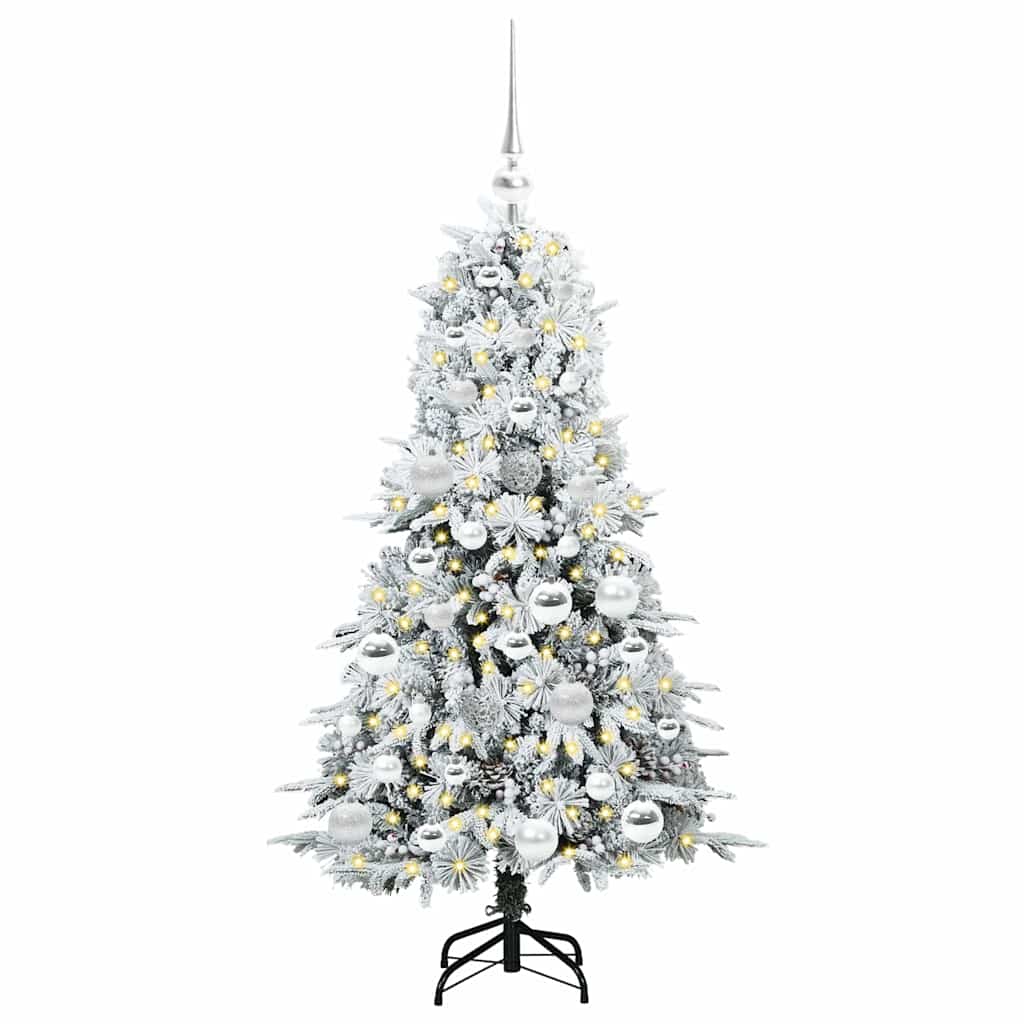 Sapin de Noël Artificiel à Branches Articulées Blanc 120 cm - XIOS