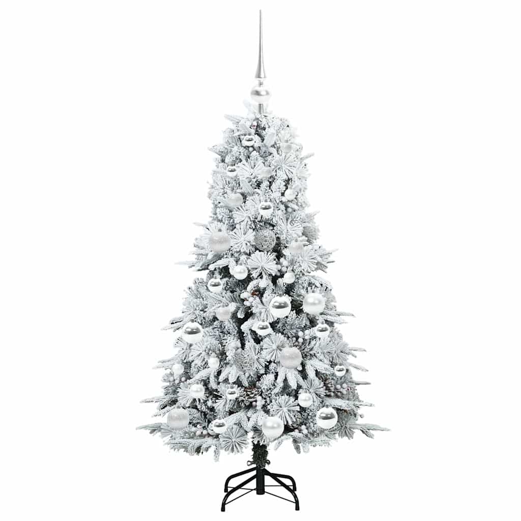 Sapin de Noël Artificiel à Branches Articulées Blanc 120 cm - XIOS