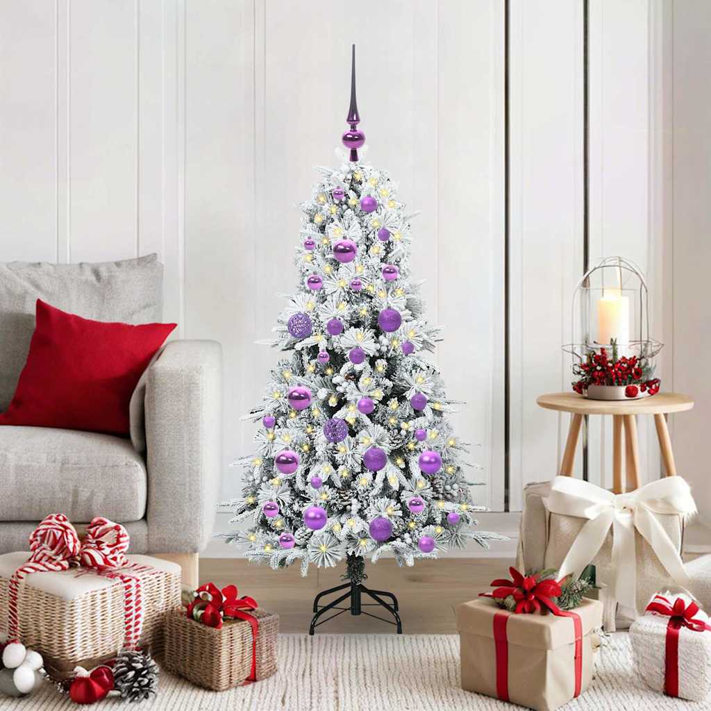 Sapin de Noël Artificiel à Branches Articulées Blanc 120 cm - XIOS