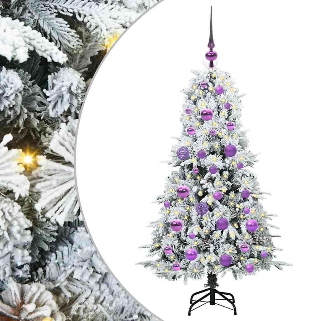 Sapin de Noël Artificiel à Branches Articulées Blanc 120 cm - XIOS