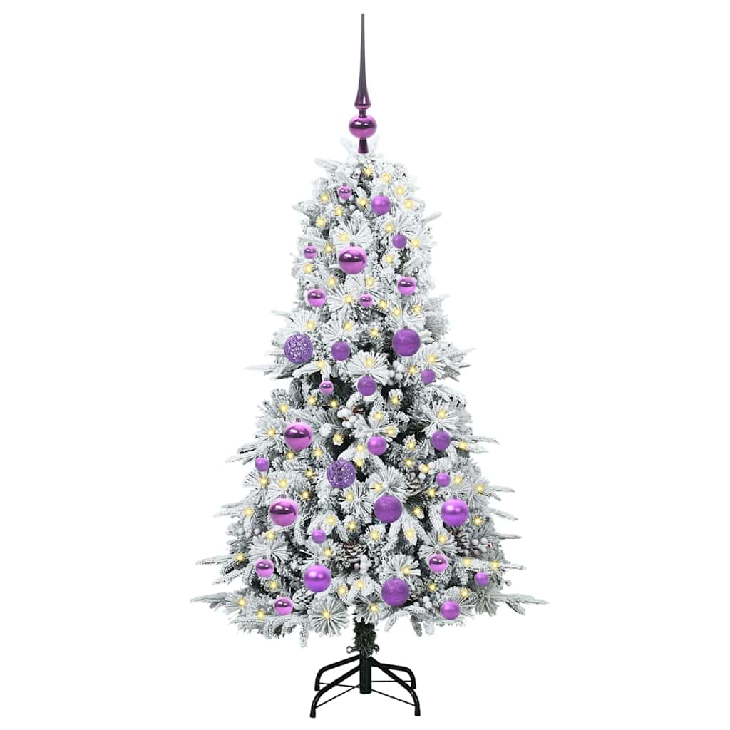 Sapin de Noël Artificiel à Branches Articulées Blanc 120 cm - XIOS