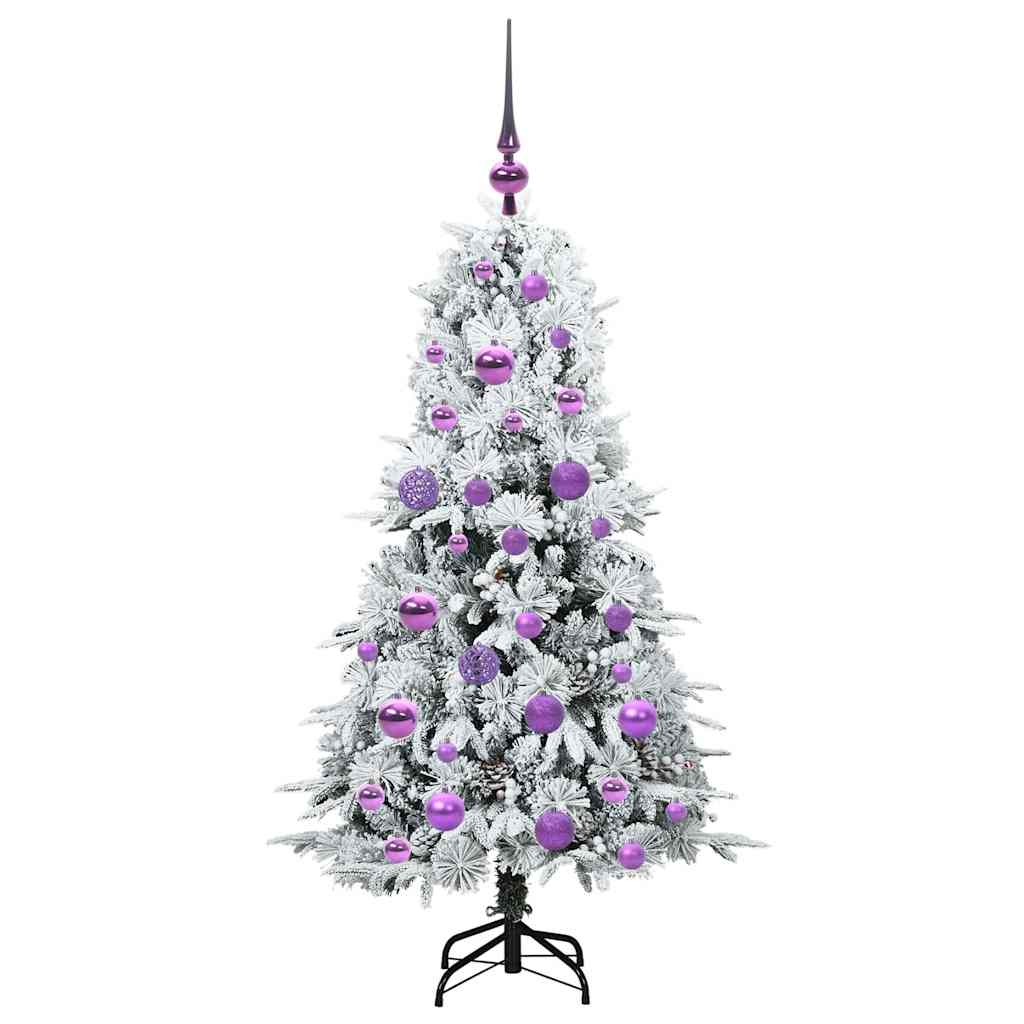 Sapin de Noël Artificiel à Branches Articulées Blanc 120 cm - XIOS