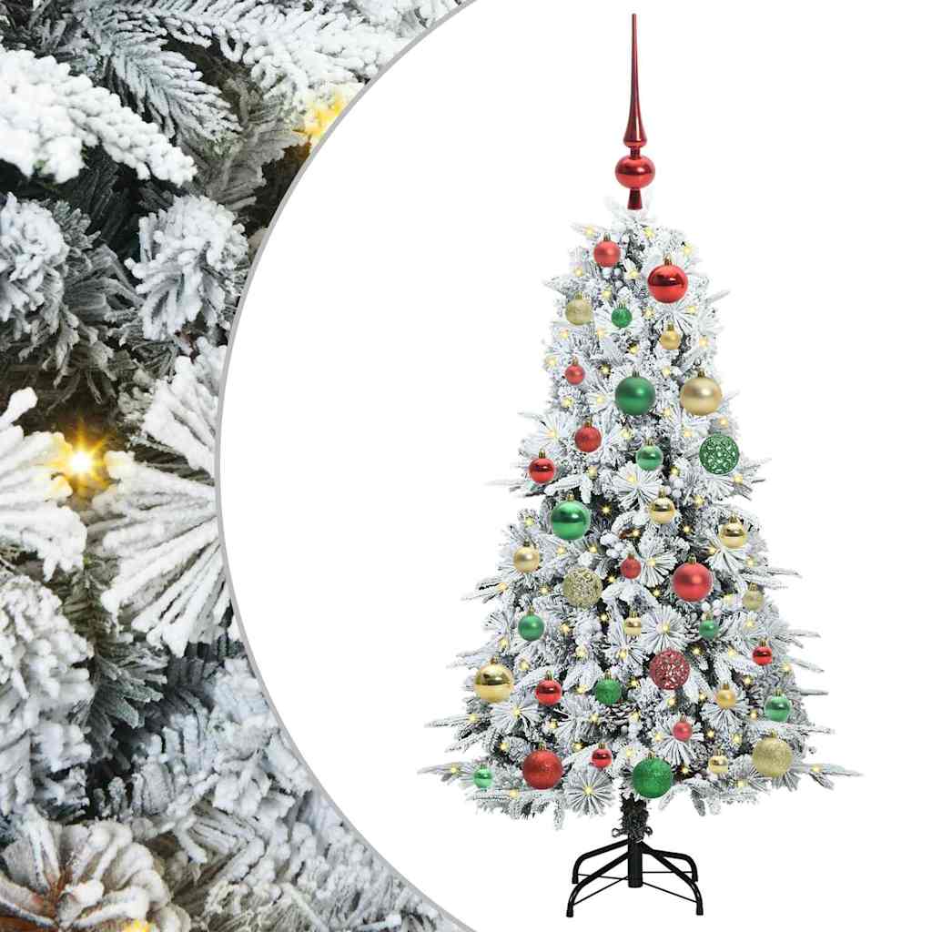 Sapin de Noël Artificiel à Branches Articulées Blanc 120 cm - XIOS