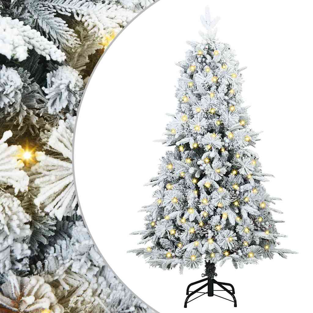 Sapin de Noël Artificiel à Branches Articulées Blanc 150 cm - XIOS