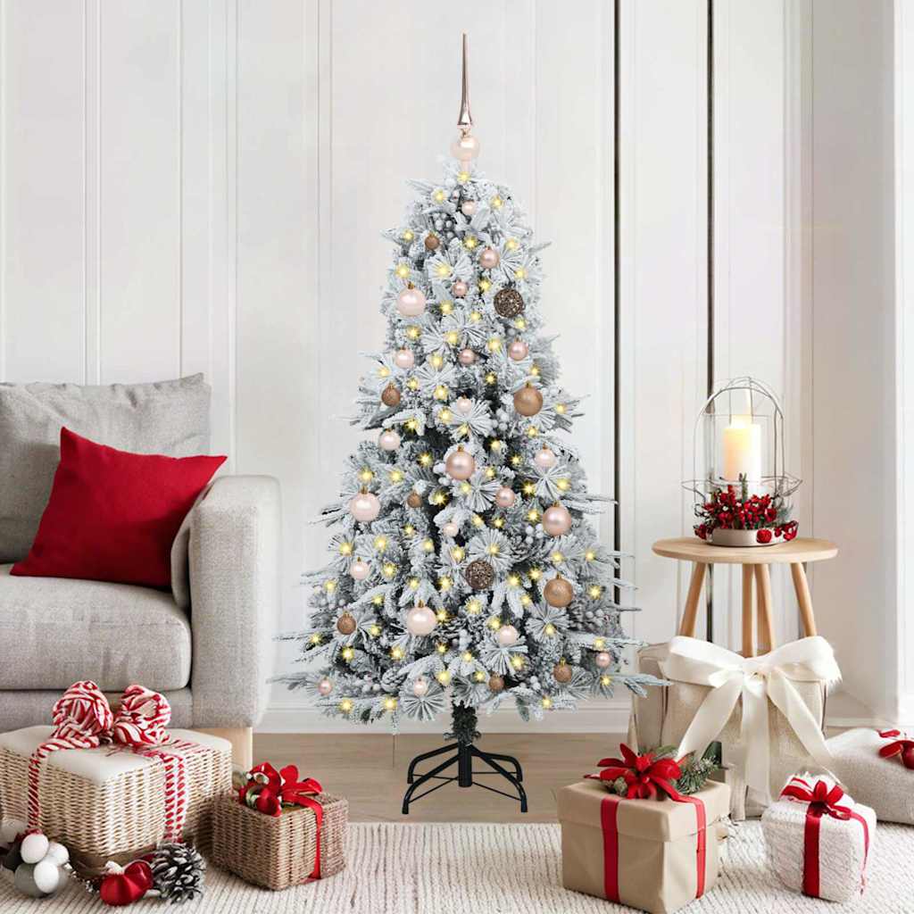 Sapin de Noël Artificiel à Branches Articulées Blanc 150 cm - XIOS