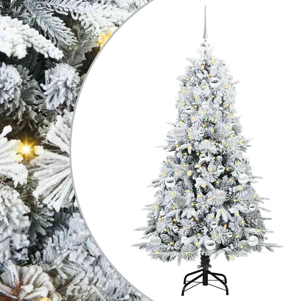 Sapin de Noël Artificiel à Branches Articulées Blanc 150 cm - XIOS