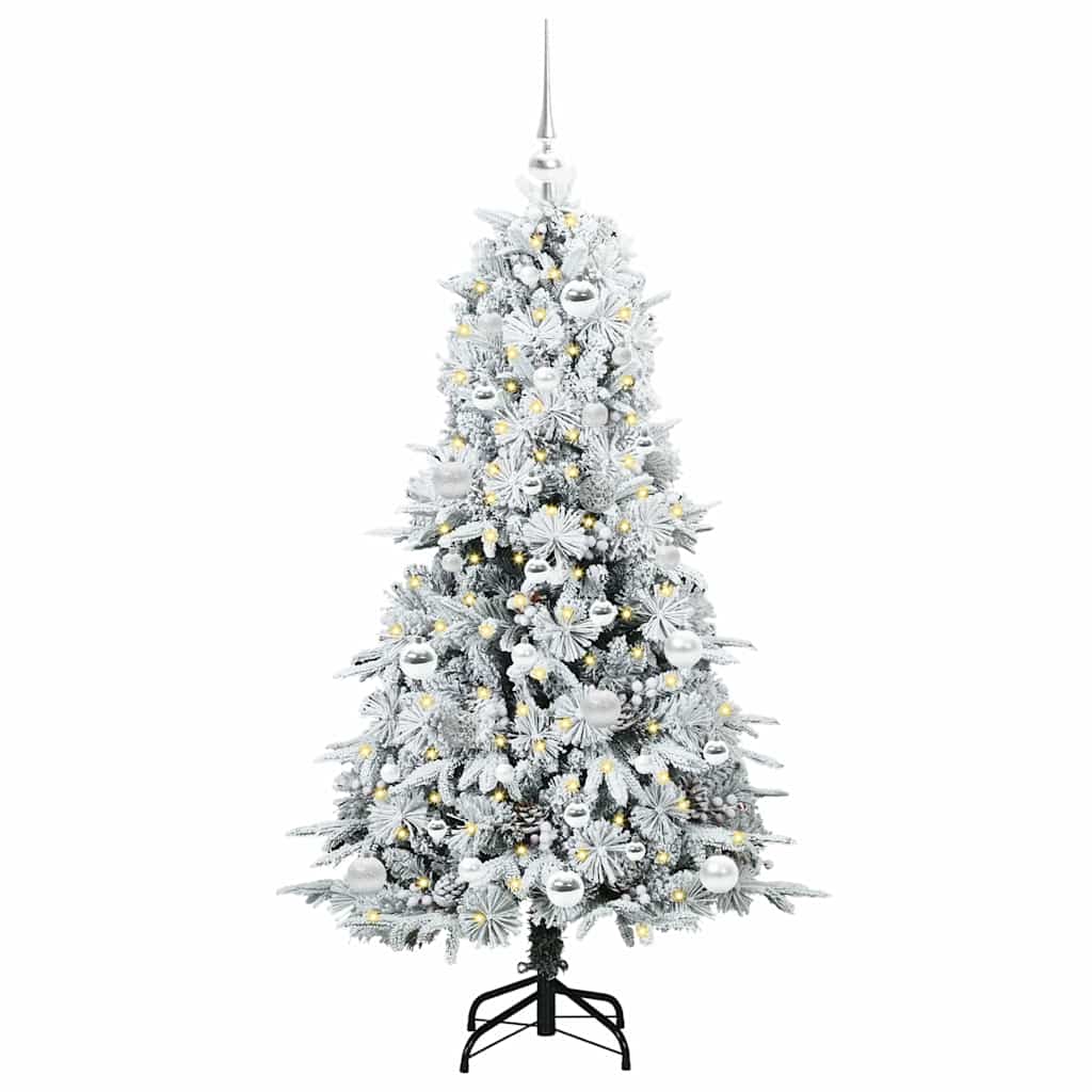 Sapin de Noël Artificiel à Branches Articulées Blanc 150 cm - XIOS