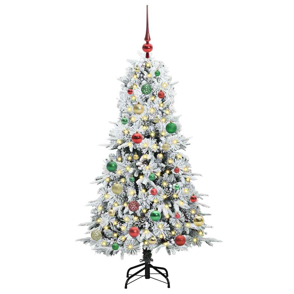 Sapin de Noël Artificiel à Branches Articulées Blanc 150 cm - XIOS