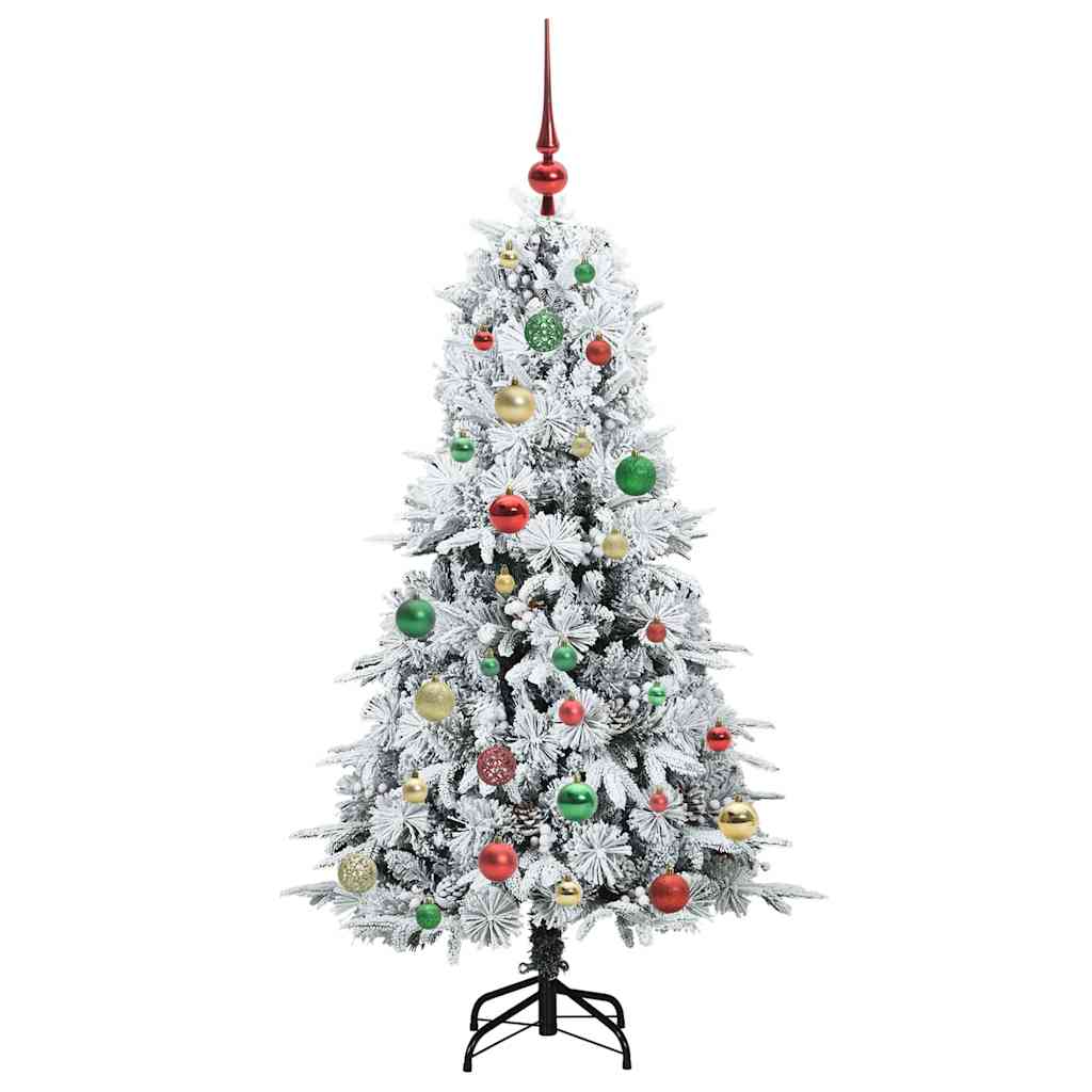 Sapin de Noël Artificiel à Branches Articulées Blanc 150 cm - XIOS