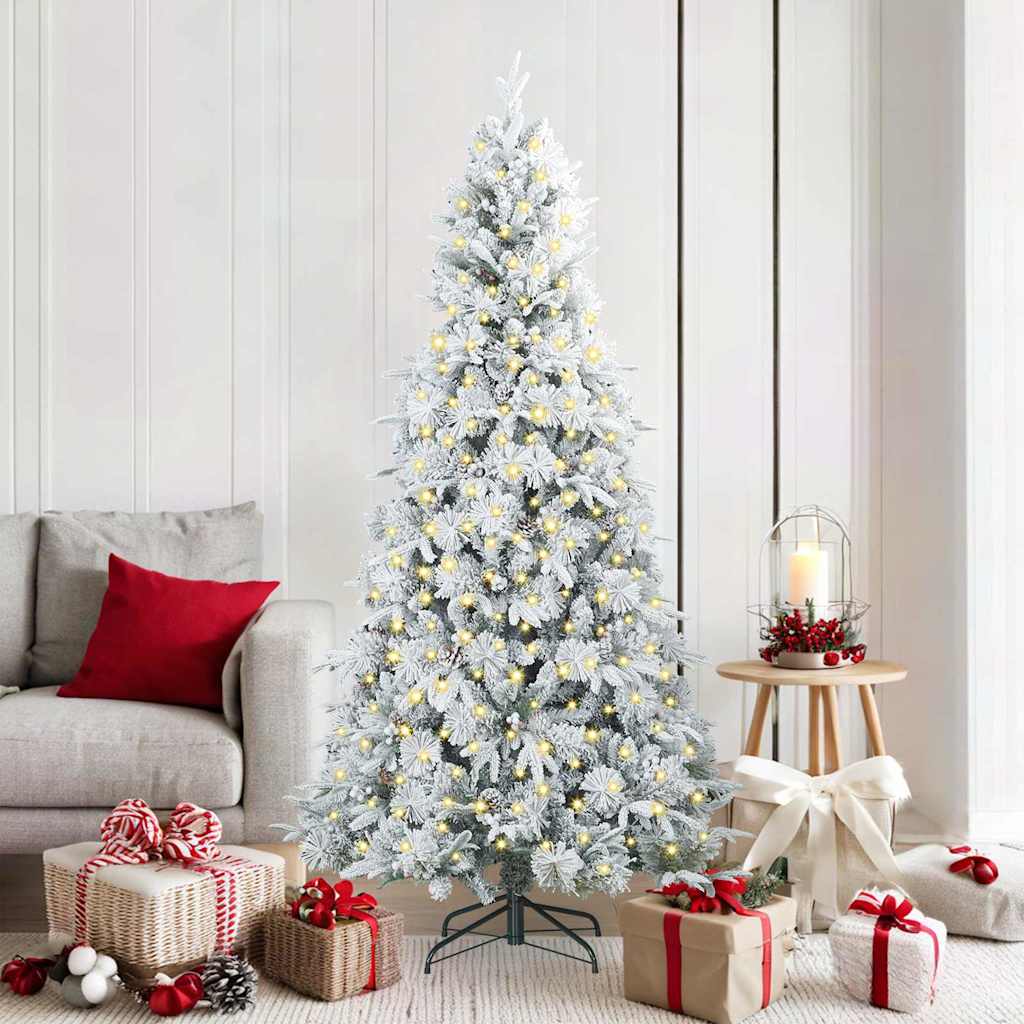 Sapin de Noël Artificiel à Branches Articulées Blanc 180 cm - XIOS