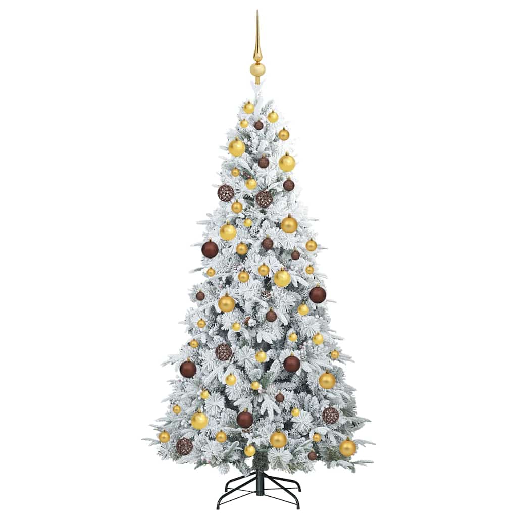 Sapin de Noël Artificiel à Branches Articulées Blanc 180 cm