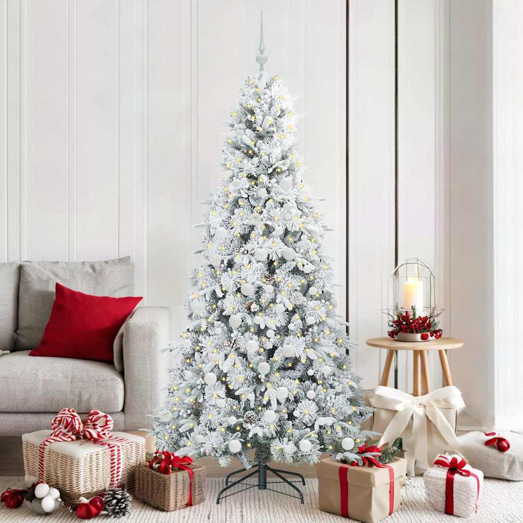 Sapin de Noël Artificiel à Branches Articulées Blanc 180 cm - XIOS