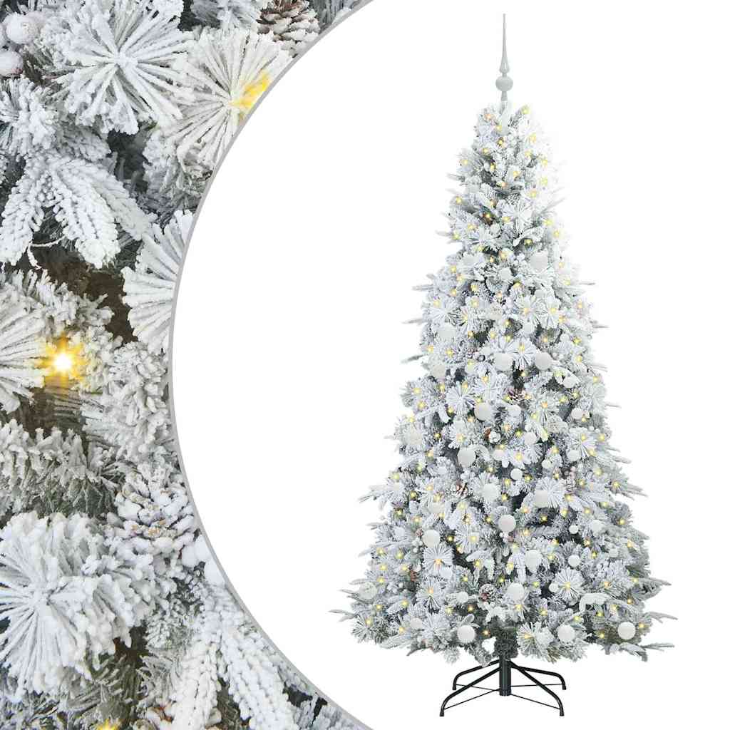 Sapin de Noël Artificiel à Branches Articulées Blanc 180 cm - XIOS