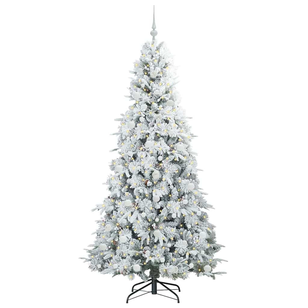 Sapin de Noël Artificiel à Branches Articulées Blanc 210 cm - XIOS