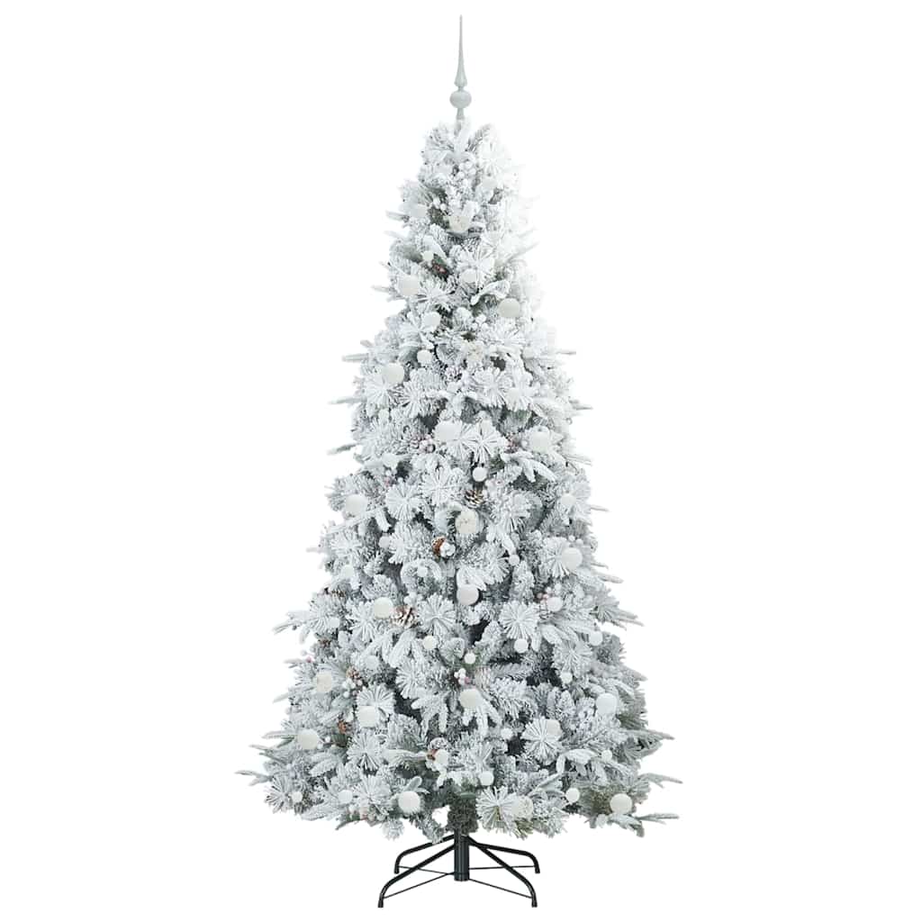Sapin de Noël Artificiel à Branches Articulées Blanc 210 cm - XIOS