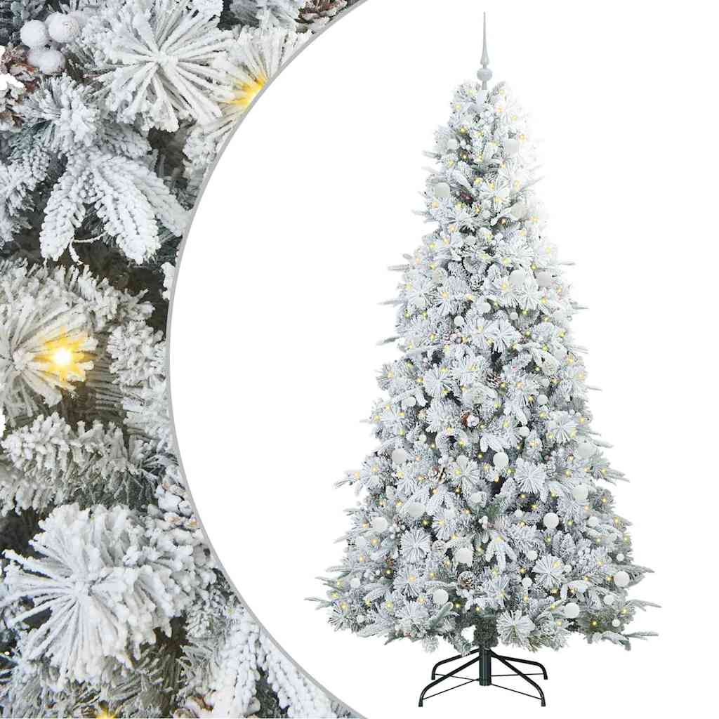 Sapin de Noël Artificiel à Branches Articulées Blanc 240 cm - XIOS