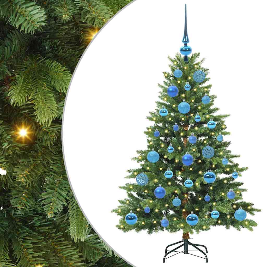 Sapin de Noël artificiel avec 150 LED Vert 120 cm PE et PVC - XIOS