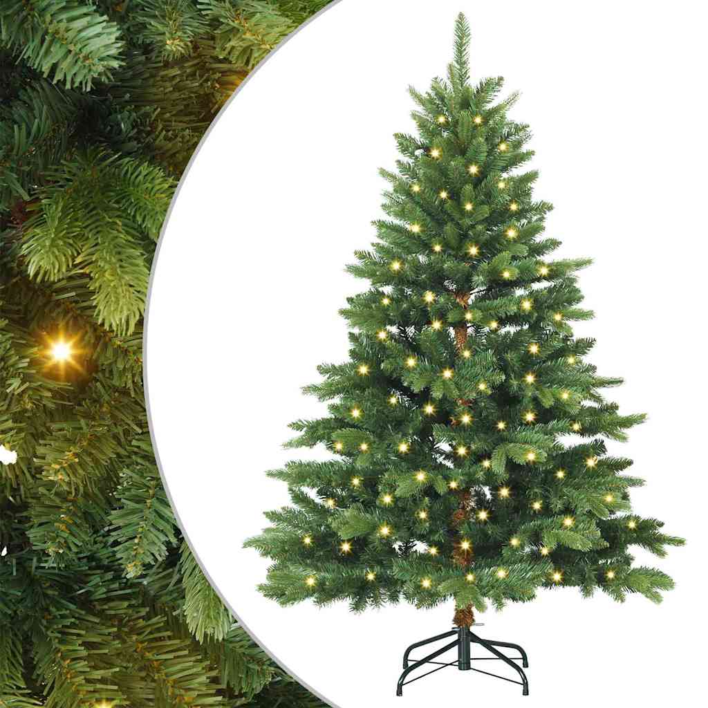 Sapin de Noël artificiel avec 150 LED Vert 150 cm PE et PVC - XIOS