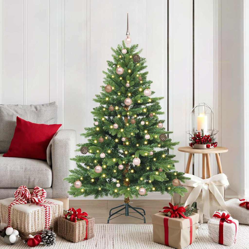 Sapin de Noël artificiel avec 150 LED Vert 150 cm PE et PVC - XIOS