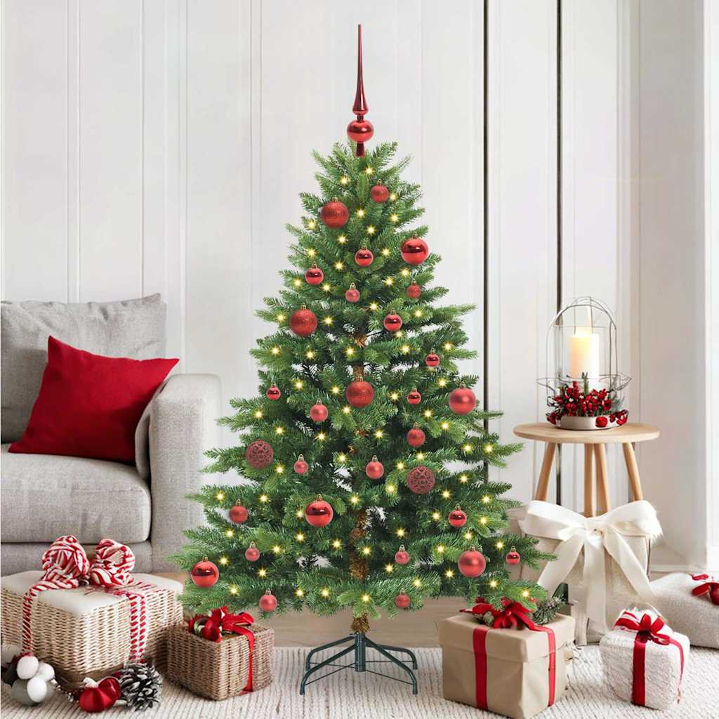 Sapin de Noël artificiel avec 150 LED Vert 150 cm PE et PVC - XIOS