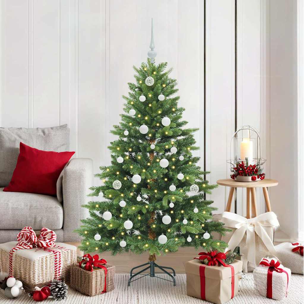 Sapin de Noël artificiel avec 150 LED Vert 150 cm PE et PVC - XIOS