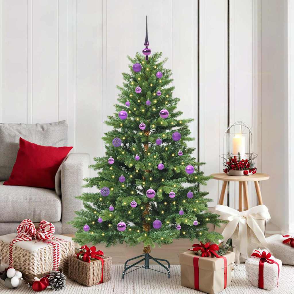 Sapin de Noël artificiel avec 150 LED Vert 150 cm PE et PVC - XIOS