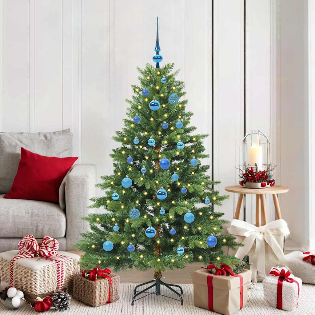 Sapin de Noël artificiel avec 150 LED Vert 150 cm PE et PVC - XIOS