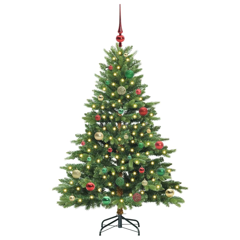 Sapin de Noël artificiel avec 150 LED Vert 150 cm PE et PVC - XIOS