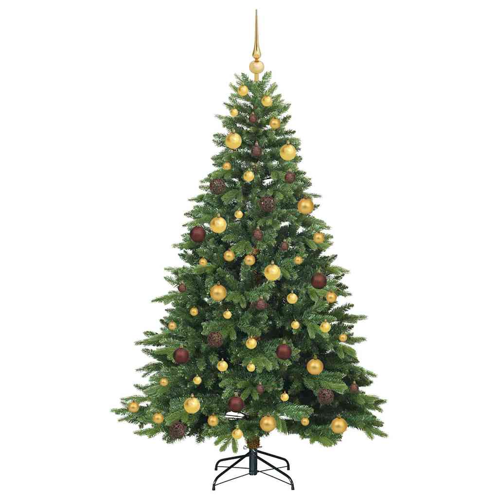 Sapin de Noël artificiel avec 300 LED Vert 180 cm PE et PVC