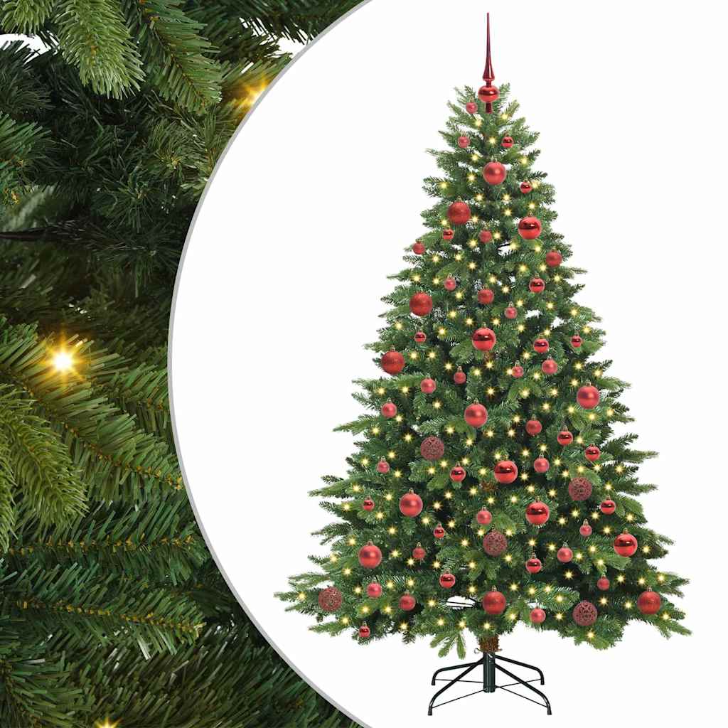 Sapin de Noël artificiel avec 300 LED Vert 180 cm PE et PVC - XIOS