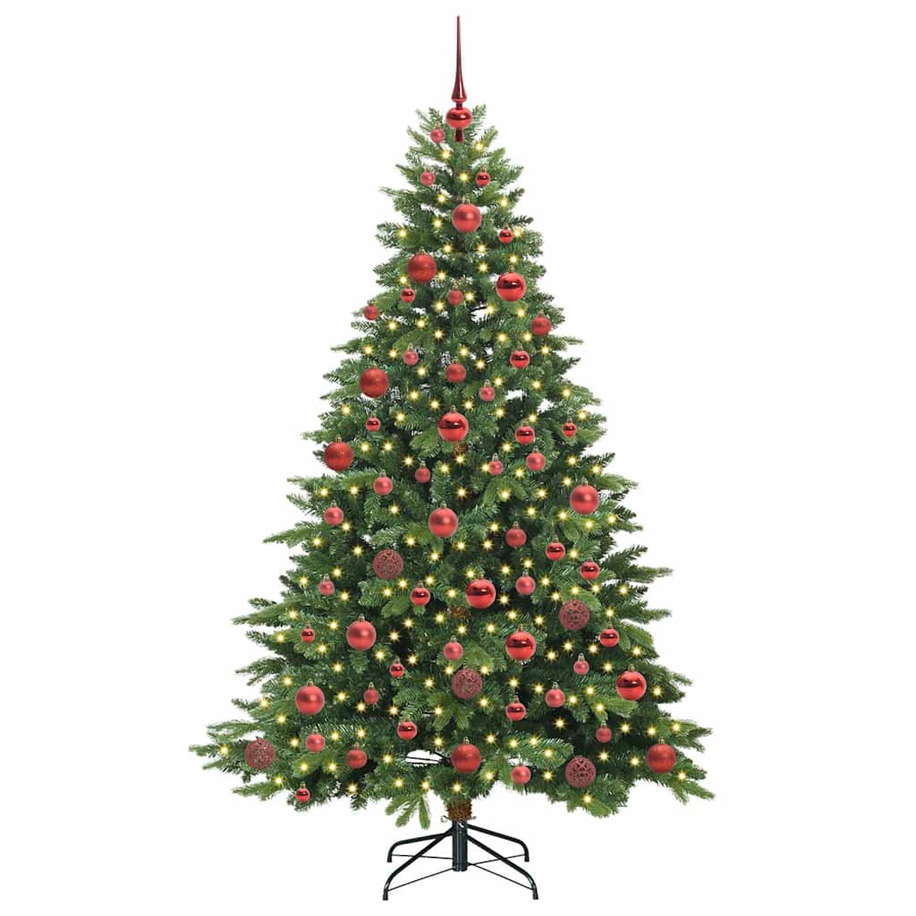 Sapin de Noël artificiel avec 300 LED Vert 180 cm PE et PVC - XIOS