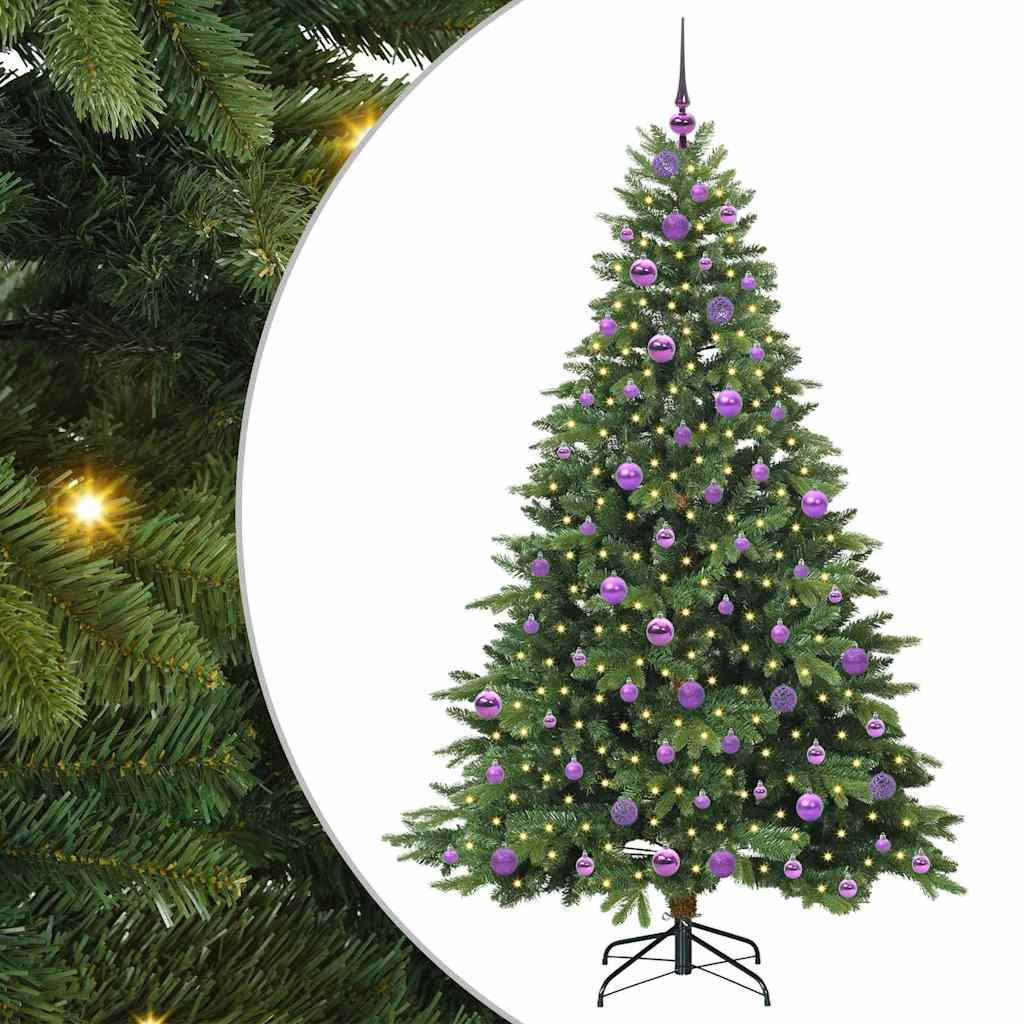 Sapin de Noël artificiel avec 300 LED Vert 180 cm PE et PVC - XIOS
