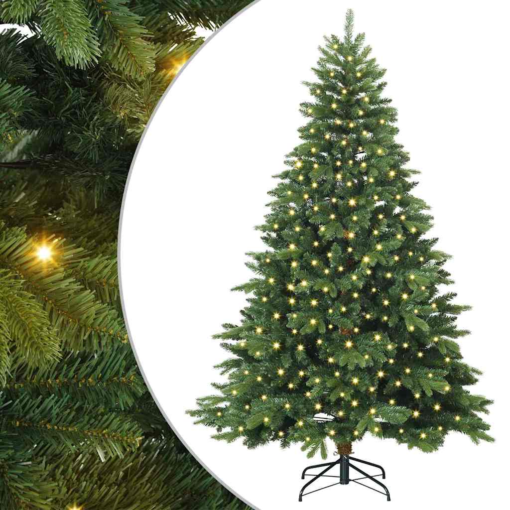 Sapin de Noël artificiel avec 300 LED Vert 210 cm PE et PVC - XIOS