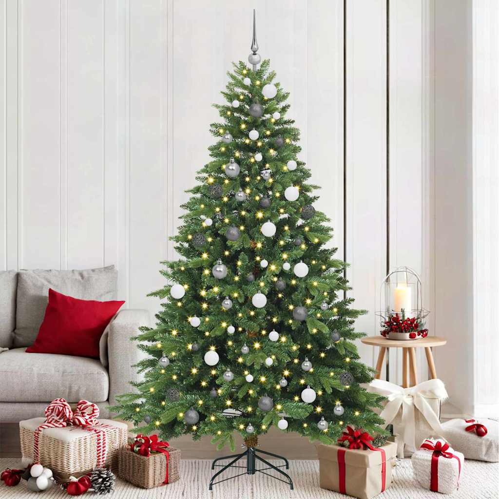 Sapin de Noël artificiel avec 300 LED Vert 210 cm PE et PVC - XIOS