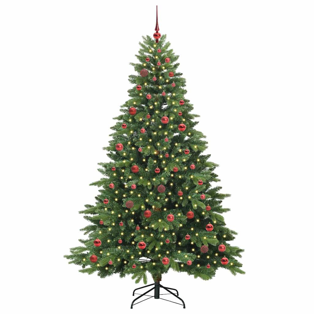 Sapin de Noël artificiel avec 300 LED Vert 210 cm PE et PVC - XIOS