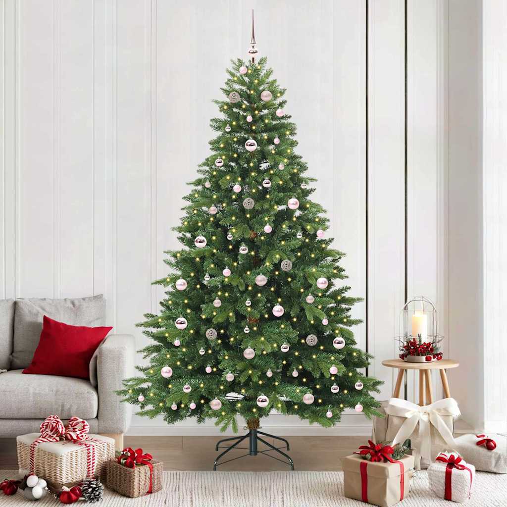 Sapin de Noël artificiel avec 300 LED Vert 210 cm PE et PVC - XIOS